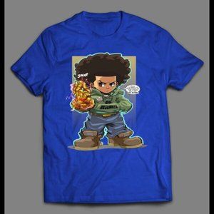 Boondocks X Infinity Gauntlet Huey Anime Mashup Shirt